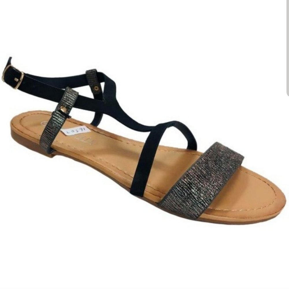 40186 Metallic Sandals